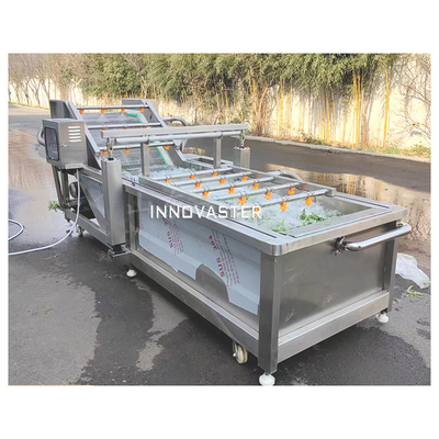 Linha Industrial Automática de Máquina de Lavar Folha de Ozônio Limão Erva Maçã com SUS 304