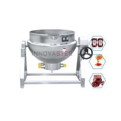 304 Ferro inoxidável, misturador de cozinha a gás, chaleira para equipamento de processamento de alimentos