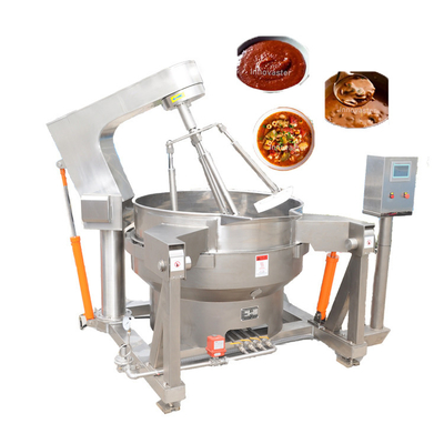 Caldeirão de jaqueta prateada com xarope de açúcar de qualidade alimentar com design industrial e multi-agitator