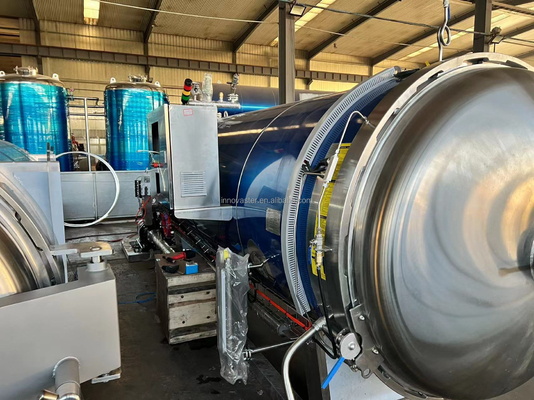 Esterilização a alta temperatura Bolsa de frasco de vidro Retorte de alimentos sob pressão Esterilizador