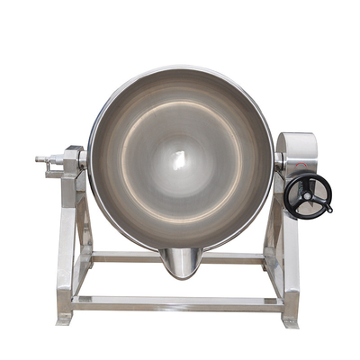 Aço inoxidável Combustível Elétrico Aquecimento a vapor de Gás Queijo Molho de Carne Chaleira de Cozinha com Agitador