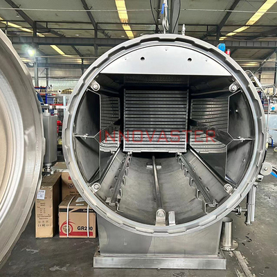 Retort Processo de esterilização a vapor em autoclave para alimentos embalados, conservas de aves de capoeira e carne bovina