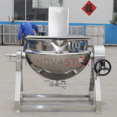 Máquina de mistura e cozimento automática comercial de 100-600L de capacidade para pot de pasta de sementes de lótus