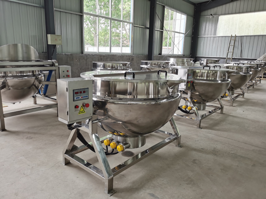 Caldeirão para aquecimento por vapor de gás/electricidade de molho em instalações de transformação de vegetais