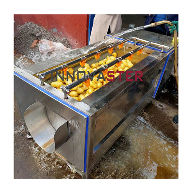 380v Máquina de lavar produtos hortícolas de tipo bolha de borracha de aço inoxidável industrial