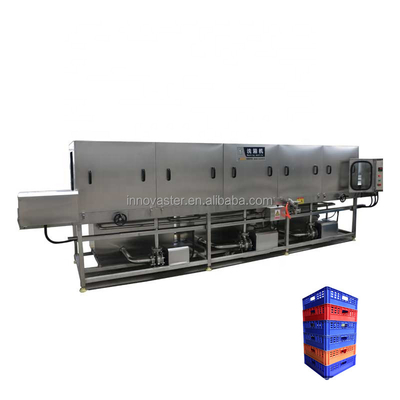 6100*1700*1700mm Máquina de limpeza de modelo integrado para caixas/contêineres personalizados