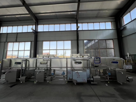 Pasteurizador automático de túnel de 220V/380V de tensão para benefício de alta produtividade