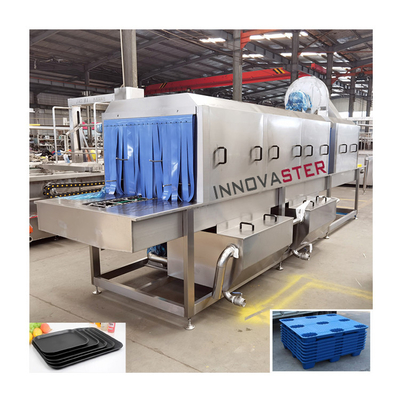 Máquina de lavar caixas CW-03 personalizada com serviço de comissionamento de instalação em campo