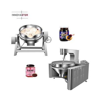 Equipamento de cozinha 50-600L Cozinha a vapor Marmeladas Molho frigorífico Chaleira de chaleira