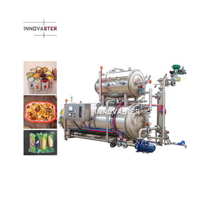 Máquina de esterilização de garrafas de vidro de alta temperatura para alimentos Autoclave automático
