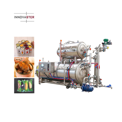 Máquina de retortação multifuncional para esterilização a altas temperaturas de sacos de alimentos para animais de estimação