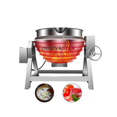 Equipamento de cozinha Misturador de aço inoxidável de 500L com sistema de inclinação elétrica e agitador