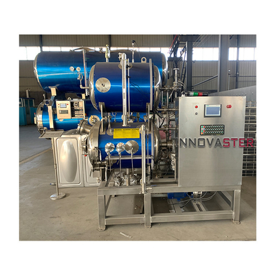 Máquina de esterilização de alimentos de aço inoxidável com retorta de autoclave para bebidas alimentares 2100 KG