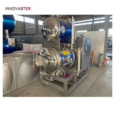Máquina de esterilização a vapor de retorta de controlo automático de temperatura de ar médio para enlatados