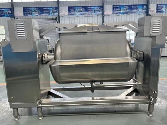 100L Jaqueta de extração de água horizontal Chaleira de cozinha com função de agitação a vácuo
