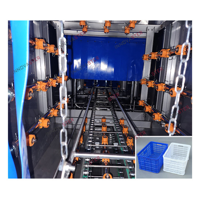 Equipamento de lavagem contínua de recipientes industriais automáticos PP/SUS304
