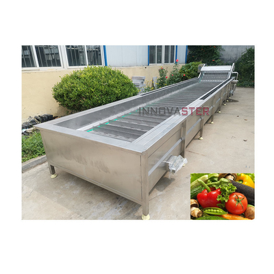 Máquina de lavagem de bolhas de ar de vegetais e frutas aquáticas de prata com capacidade de 512 kg