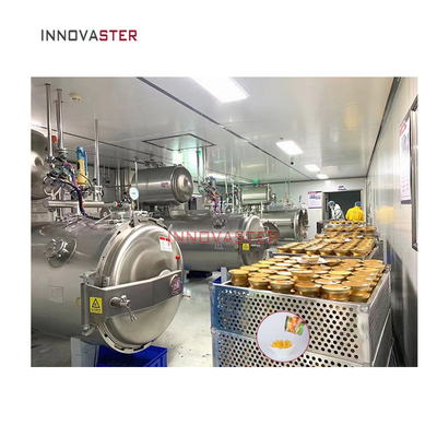 Máquina de retorta de esterilização física para embalagem em saco de frutas