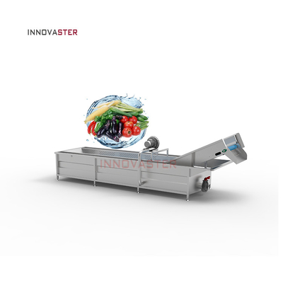 Máquina comercial de lavagem de pincel macio para vegetais de raiz e frutas ovais em prata