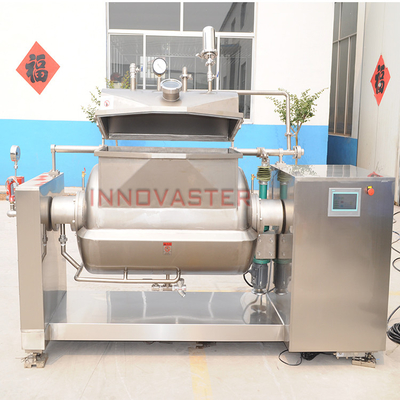 Caldeira industrial com chapa de vapor e cozinha a vácuo para fazer deliciosas papas