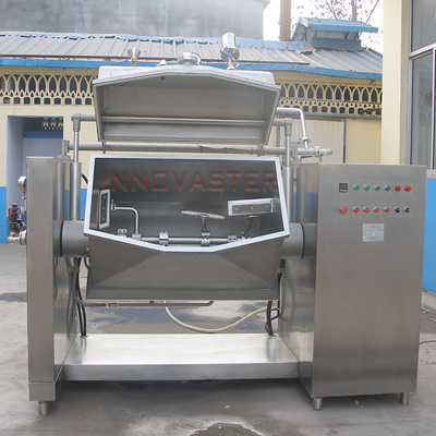 Caldeira industrial com chapa de vapor e cozinha a vácuo para fazer deliciosas papas