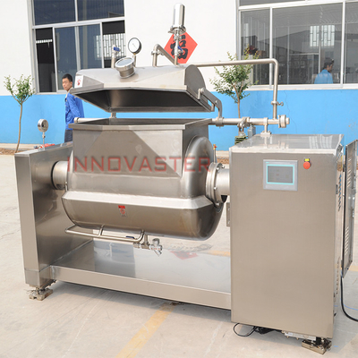 Caldeira industrial com chapa de vapor e cozinha a vácuo para fazer deliciosas papas