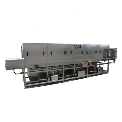 Máquina de lavar roupa industrial totalmente automática para limpeza rápida e rápida de bandejas SUS de plástico