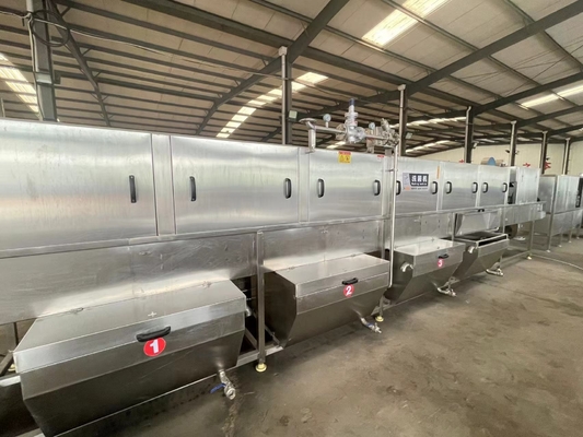 Máquina de lavar bandejas de plástico industrial automática cria grande número para loja de alimentos