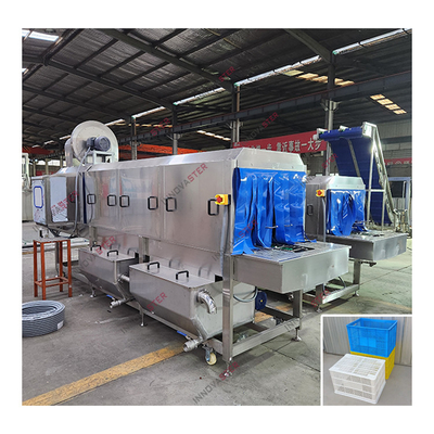 Máquina de lavar roupa industrial para operação rápida, de volumes de negócios, de plástico, de paletes/peças/caixas