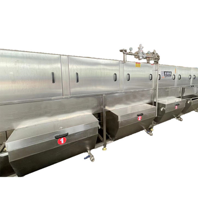 Máquina de lavar bandejas de alimentos agrícolas com cestas de aço inoxidável SUS304 e capacidade de 650 kg