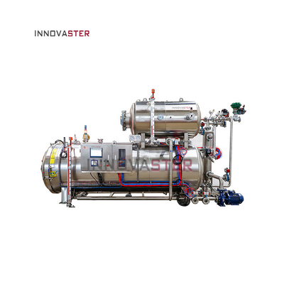 Retorte de autoclave industrial de 380 V para esterilização de frascos de vidro de laboratório