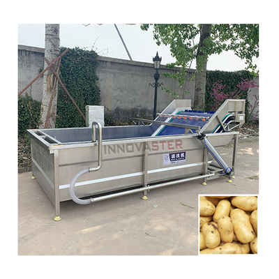Máquina de limpeza comercial de frutas 512 kg Capacidade para lavagem automática de vegetais