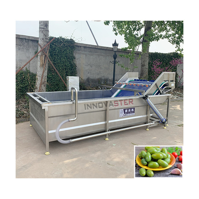Lavadora automática de linha de processamento de legumes de folhas de salada com dimensões de 6000*1400*2400