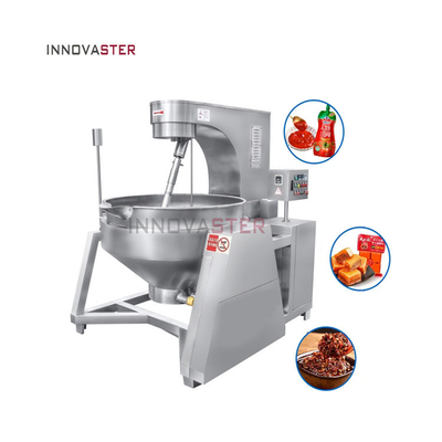 Equipamento de cozimento de compotas de frutas de capacidade personalizada com chaleira de chaleira e misturador de agitador