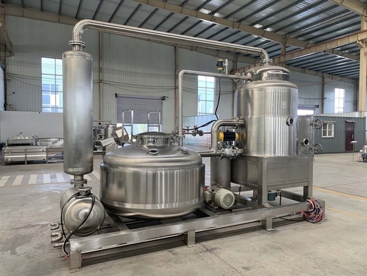 Fritadora de vácuo médio e profundo com aquecimento a vapor 960 KG Capacidade para batatas fritas de banana e maçã