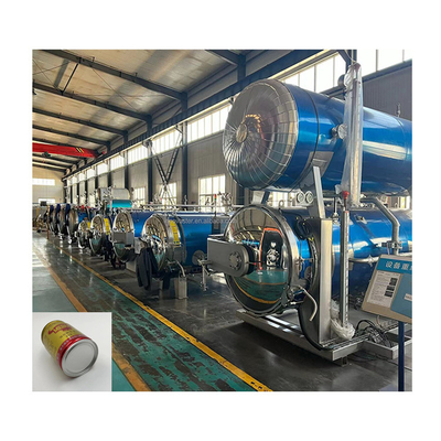 Autoclave de retorta elétrica de alta pressão e temperatura em lata com aço inoxidável 304