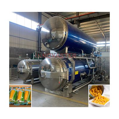 1100*1200*1500MM Retorte de arroz de esterilização a alta temperatura para planta de processamento de alimentos