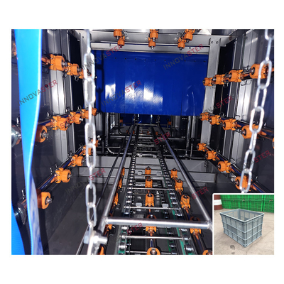 215 KG Prata Industrial de plástico Cesto de Pallet Tray Lava-louças máquina de túnel para limpeza