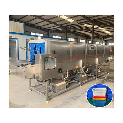 SUS304 Caixas comerciais de barras de aço inoxidável Lavadora de caixas de cesta para lavagem de paletes