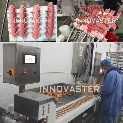 Máquina automática de fabricação de espinhos de carne de carne de carneiro para processamento de carne