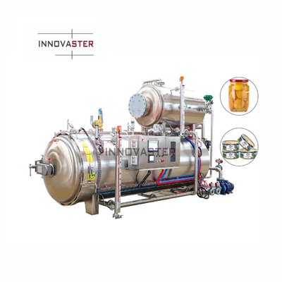 2100 KG Indústria Spray garrafa de água Alimentos Banho de água Esterilizador Máquina de retorta de autoclave
