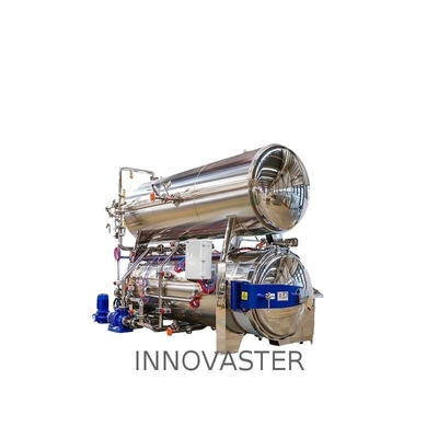 2100 KG Retorte Industrial de aço inoxidável de qualidade alimentar para esterilização automática completa