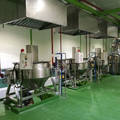 Aquecimento por óleo Automático Industrial Gás Cozinha Chaleira de chaleira com aço inoxidável 304