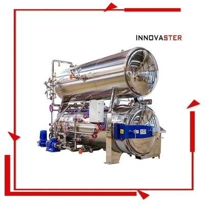 1100*1200*1500MM Agricultura Refeição para comer Esterilizador alimentar com máquina de retorte totalmente automática