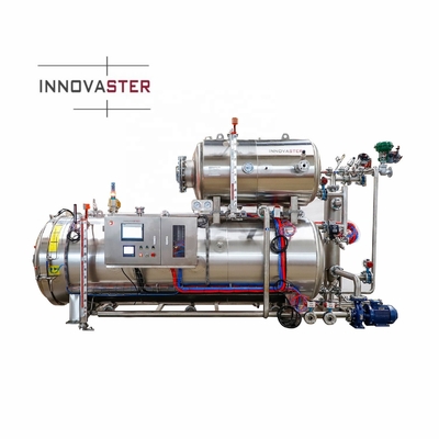 380V/50Hz Máquina de retorta de água de 3 fases para produtos de bolsas Processo de esterilização