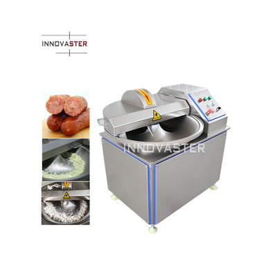 350 KG Commercial Automático de aço inoxidável 40L 80L 125L Mixer Carne Vegetal Salada Cutter Bowl