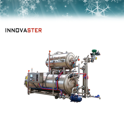Autoclave de esterilização física para atum industrial, capacidade de produção de 2100 kg
