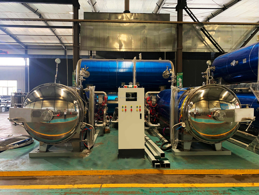 Compressor de ar sabor de carne automático de alimentos autoclave esterilizador retort máquina 1100 * 1200 * 1500MM
