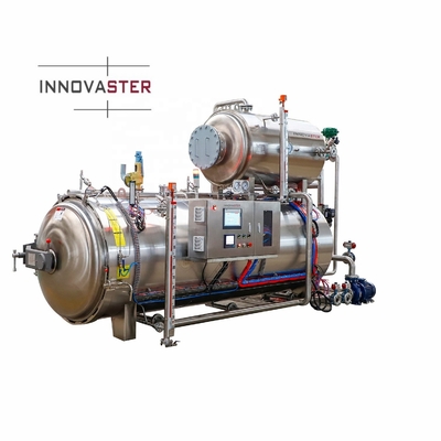 Estrutura recipiente de pressão cilíndrico cozinha automática a vapor a pressão esterilizador de alimentos máquinas de autoclave