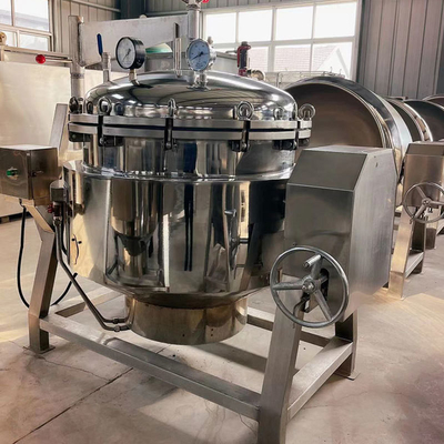 Caldeira de aquecimento elétrico/vapor/óleo com chaleira vertical com material de aço inoxidável 304